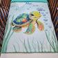 Couverture Plaid Tortue de Mer Garçon | 70cm x 95cm | Couleur minky au choix