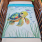 Couverture Plaid Tortue de Mer Garçon | 70cm x 95cm | Couleur minky au choix