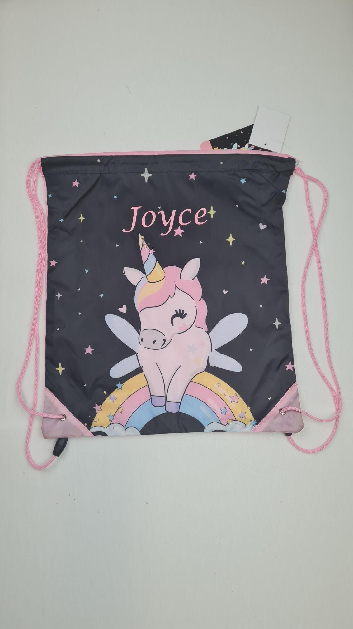 Sac de gym | Sac à chaussures Enfant 38cm | Licorne Arc-En-Ciel