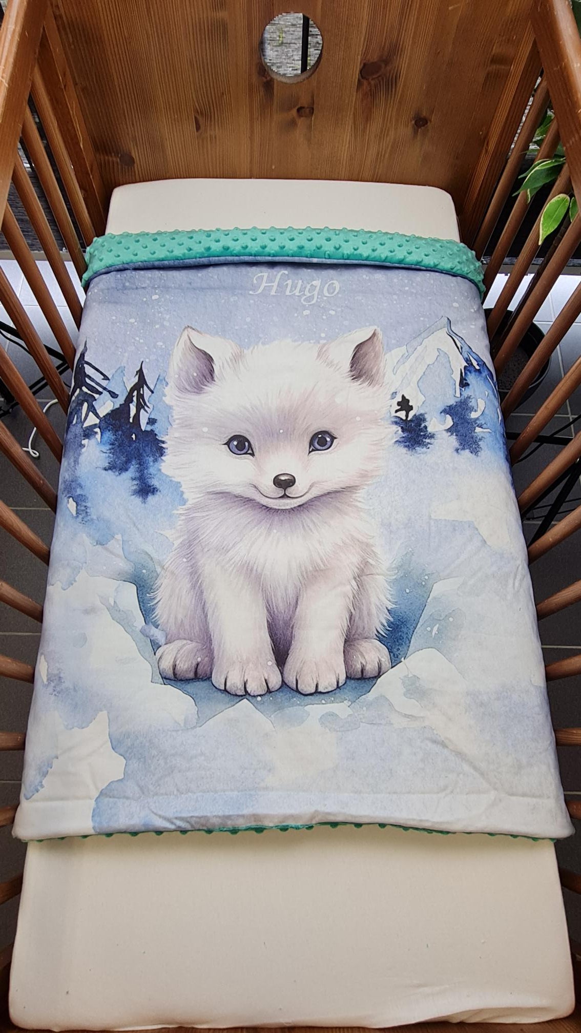 Couverture Plaid Renard Polaire | 70cm x 95cm | Couleur minky au choix