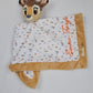 Doudou Mouchoir Disney Bambi Brun Personnalisé | 40cm