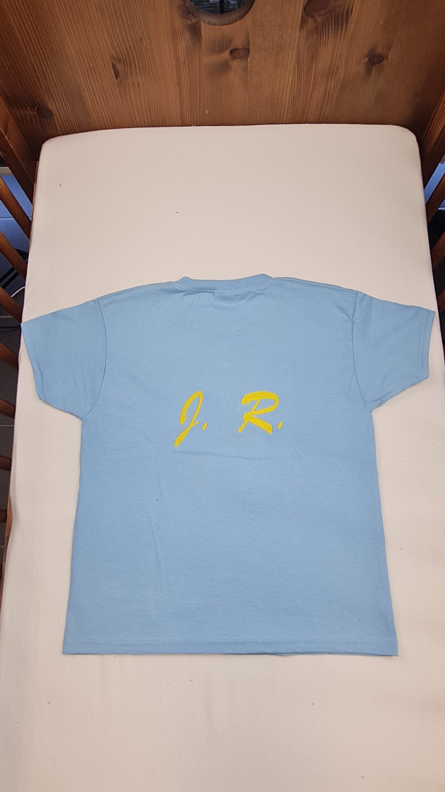 Tshirt Bleu Clair Enfant A Personnaliser | De 3 à 8 ans | Avec Prénom Brodé