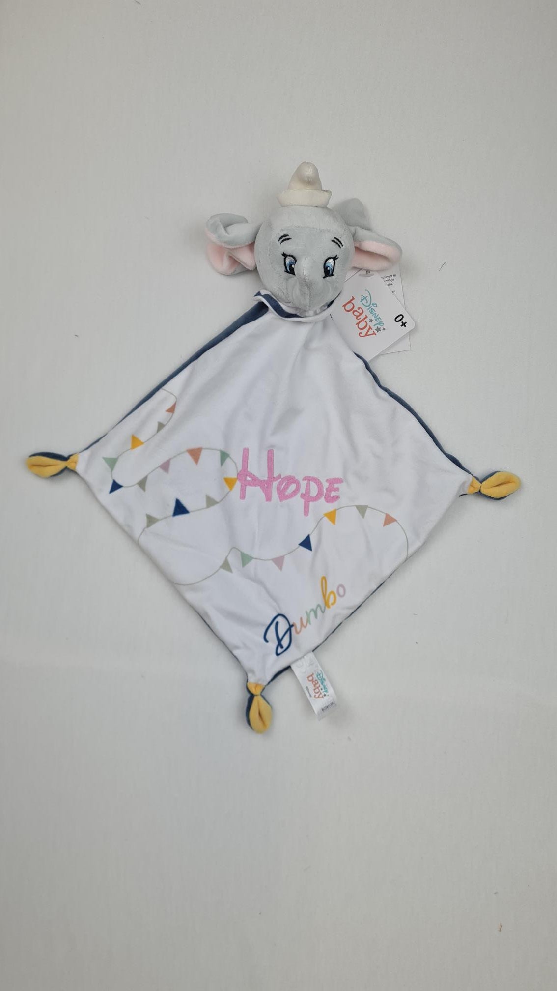 Doudou Disney Bébé Dumbo Cirque | Mouchoir 21cm | A Personnaliser