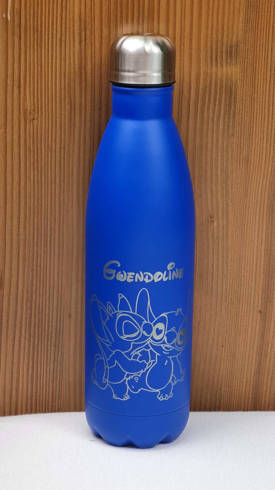 Gourde en Acier Inox 750 ml | Bleu | Gravure Personnalisée