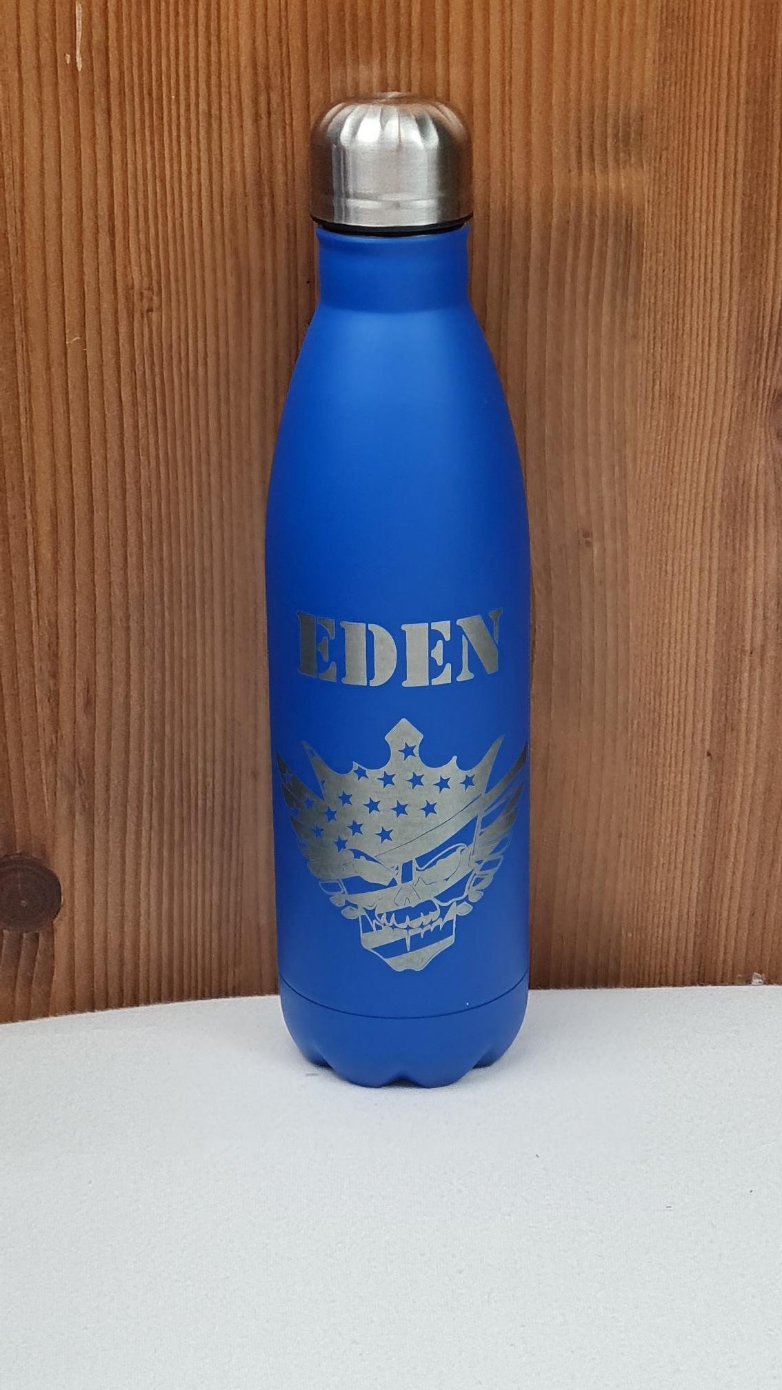 Gourde en Acier Inox 750 ml | Bleu | Gravure Personnalisée