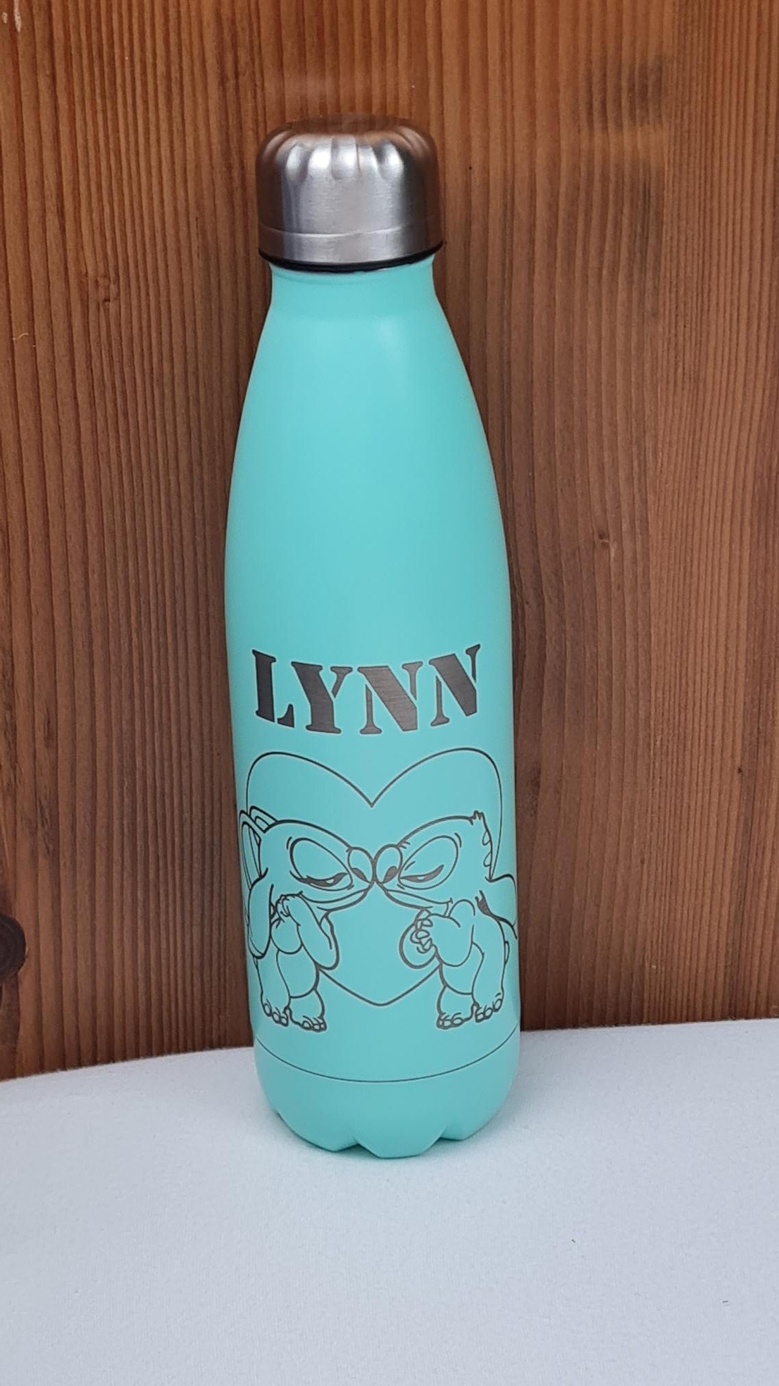 Gourde en Acier Inox 750 ml | Vert Turquoise | Gravure Personnalisée