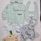 Kit de naissance 6 pièces Mouton Vert | 3 tailles | A personnaliser