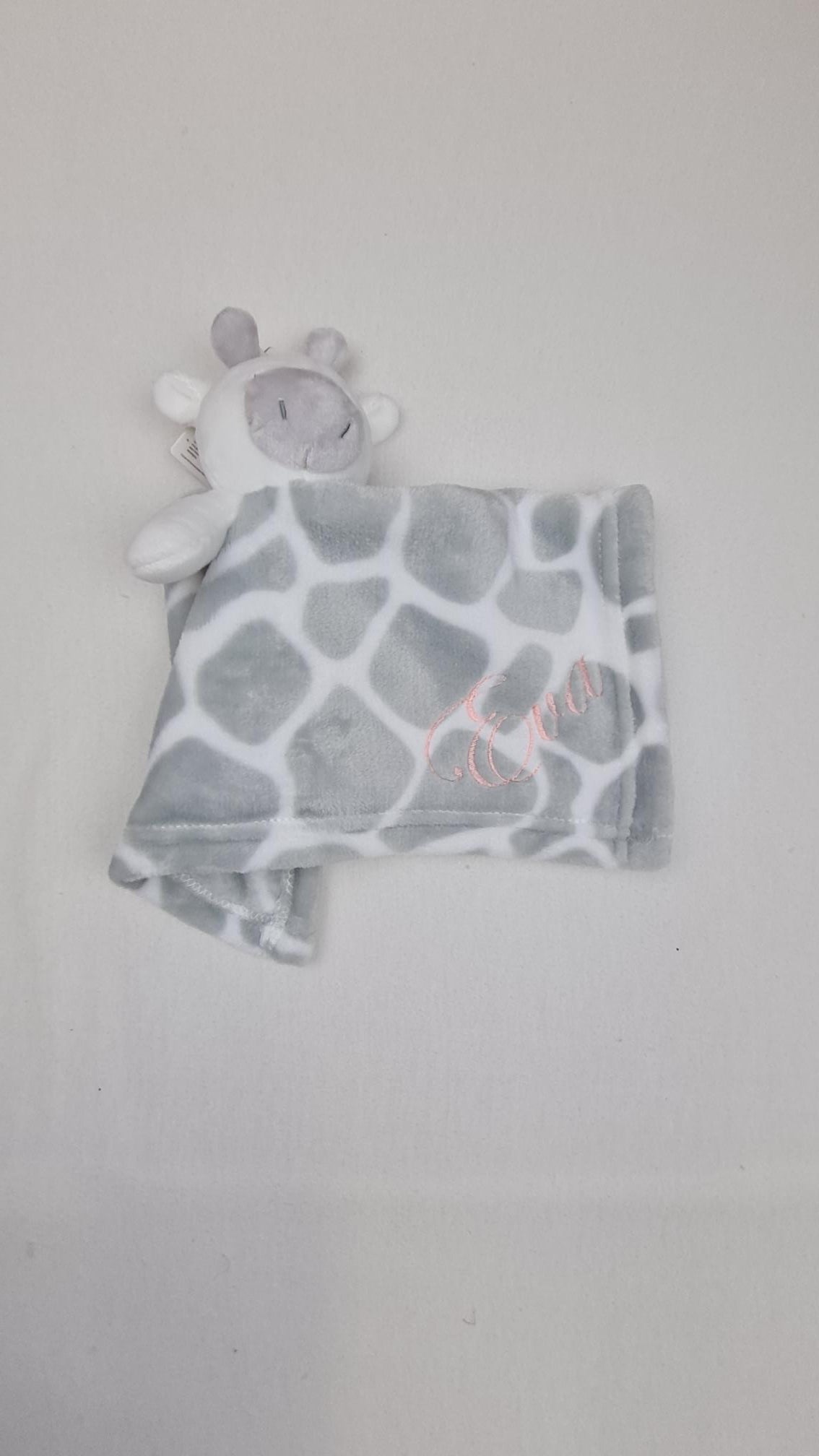 Doudou Mouchoir Girafe 35cm | Avec Prénom Personnalisé | Baby Town