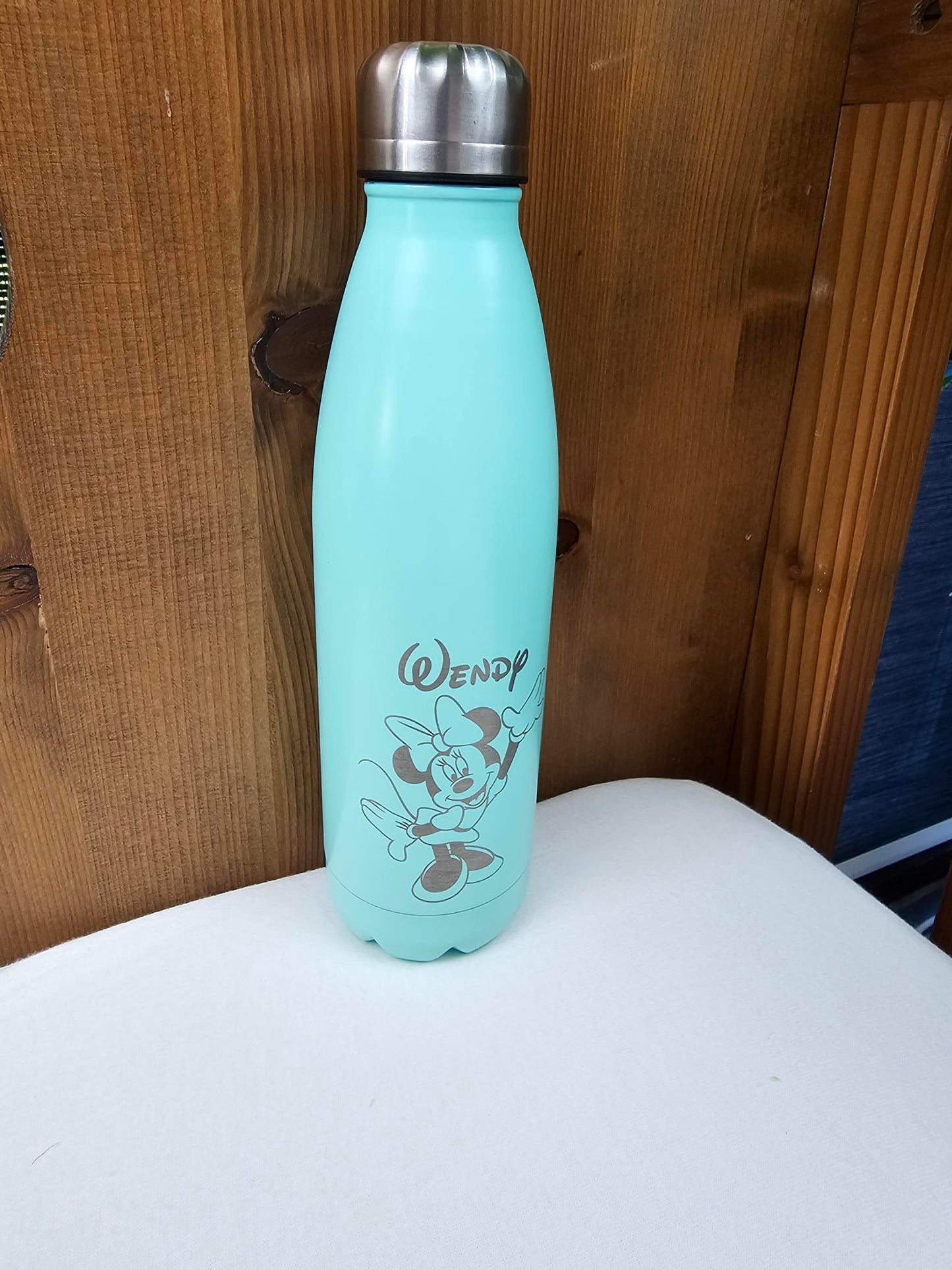 Gourde en Acier Inox 750 ml | Vert Turquoise | Gravure Personnalisée