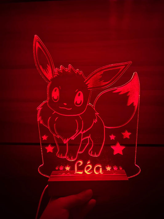 Veilleuse Lampe LED 30cm | A Personnaliser | Modèle Thème Pokemon