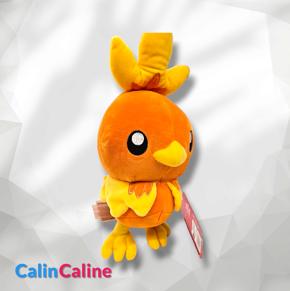 Peluche Pokémon Poussifeu 25cm | 2 ans et + | Polyester doux