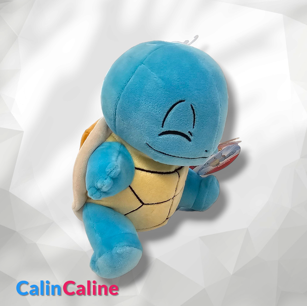 Peluche Pokémon Carapuce 18cm, 2 ans et +, Polyester doux