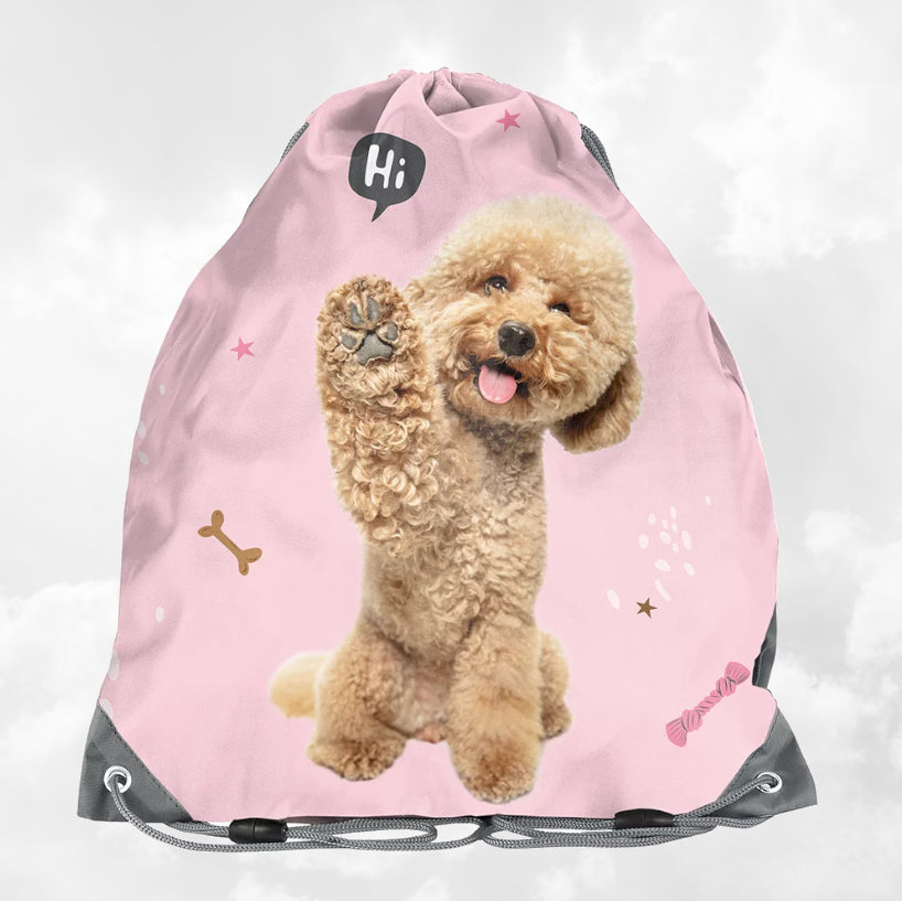 Sac de gym | Sac à chaussures Enfant 45cm | Puppy Rose