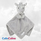 Doudou Mouchoir Zèbre Gris 35cm | Avec Prénom Personnalisé | Baby Town