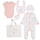 Kit de naissance 6 pièces Arc-En-Ciel Rose Saumon | 3 tailles | A personnaliser