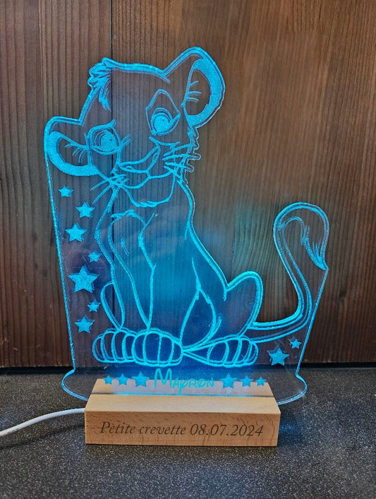 Veilleuse Lampe LED 30cm | A Personnaliser | Modèle Thème Disney