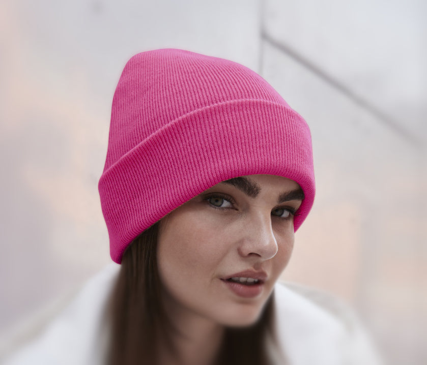 Bonnet Rabat Avec Prénom Brodé | Taille Unique | Rose Fuchsia