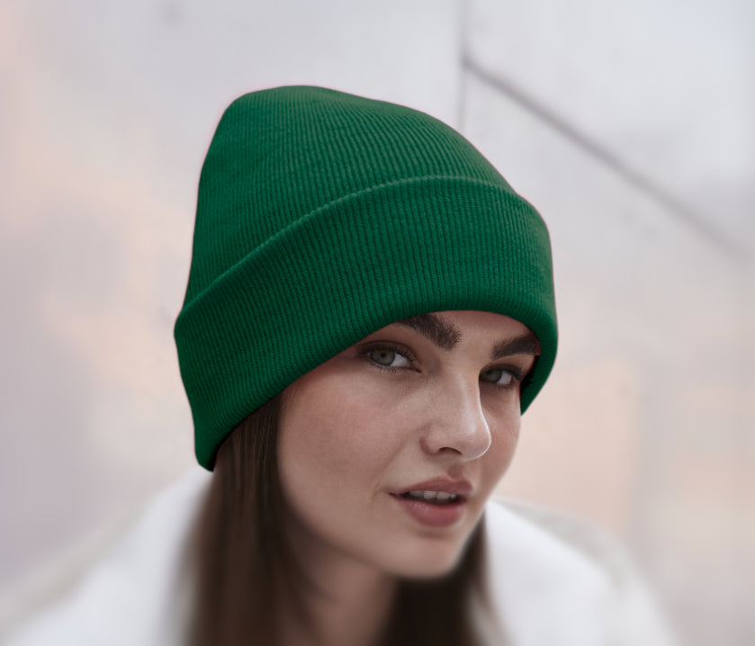 Bonnet Rabat Avec Prénom Brodé | Taille Unique | Vert Bouteille