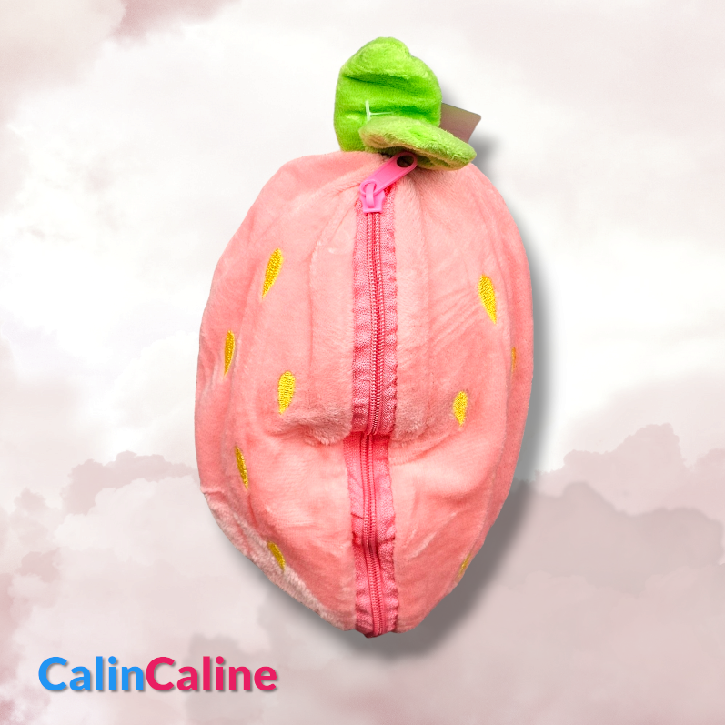 Peluche Fraise Lapinou 25cm | Personnalisé avec prénom