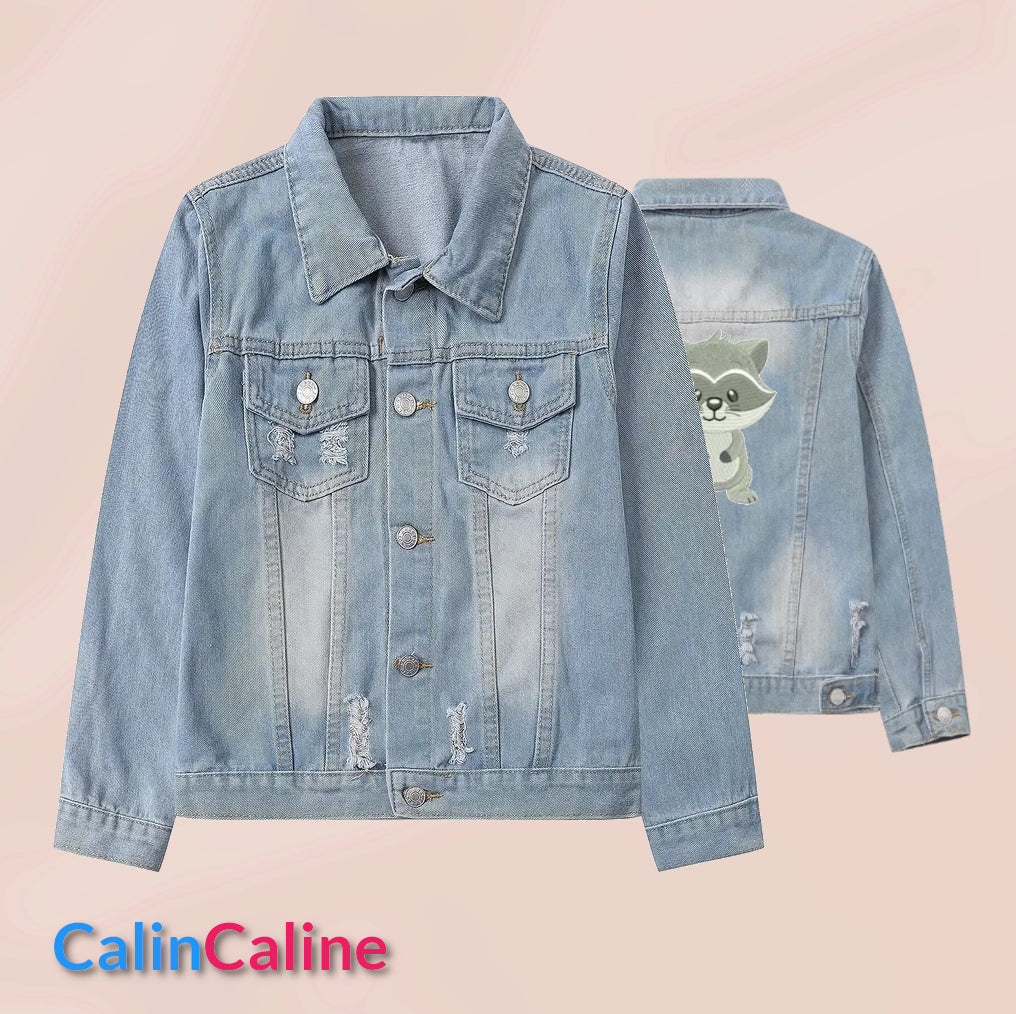 Veste en Jeans Enfant Bleu Clair | 5-6 ans