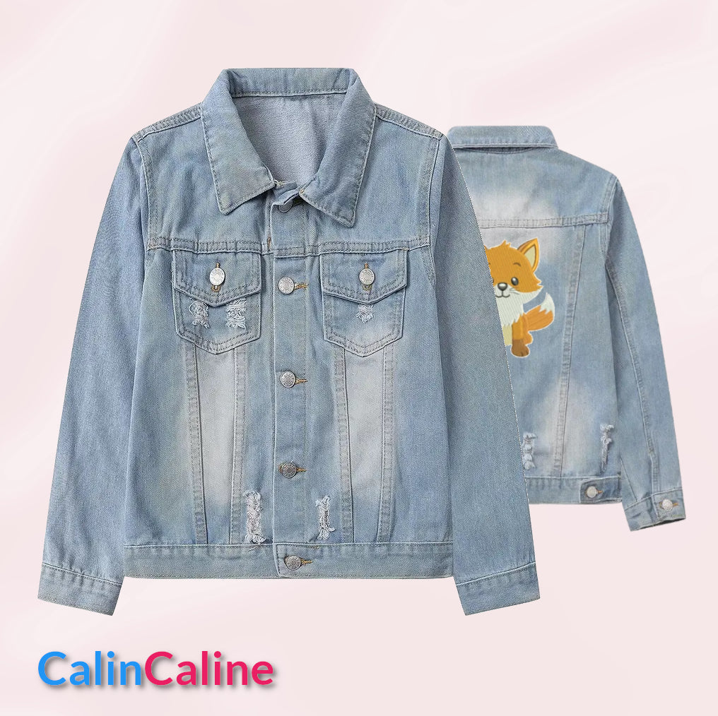 Veste en Jeans Enfant Bleu Clair | 3-4 ans 