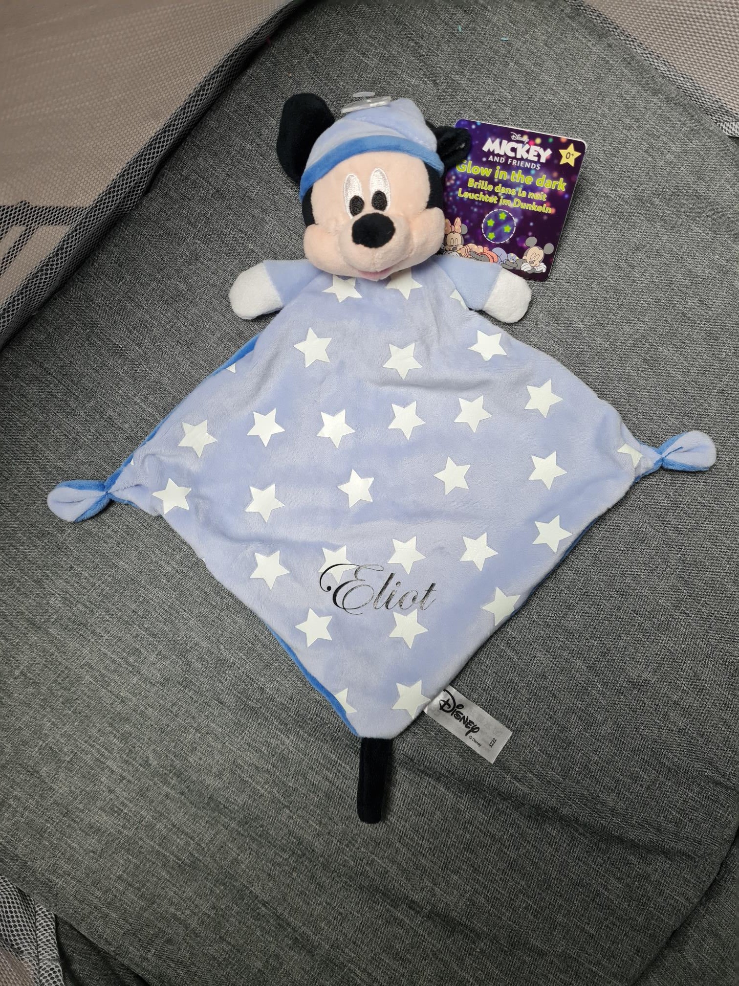 Doudou Disney Mickey Phosphorescent Personnalisé | Good Night